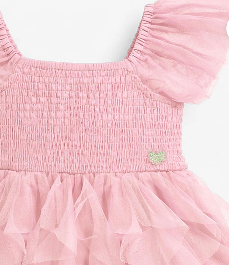 Pink Tulle Party Dress-Souris Mini