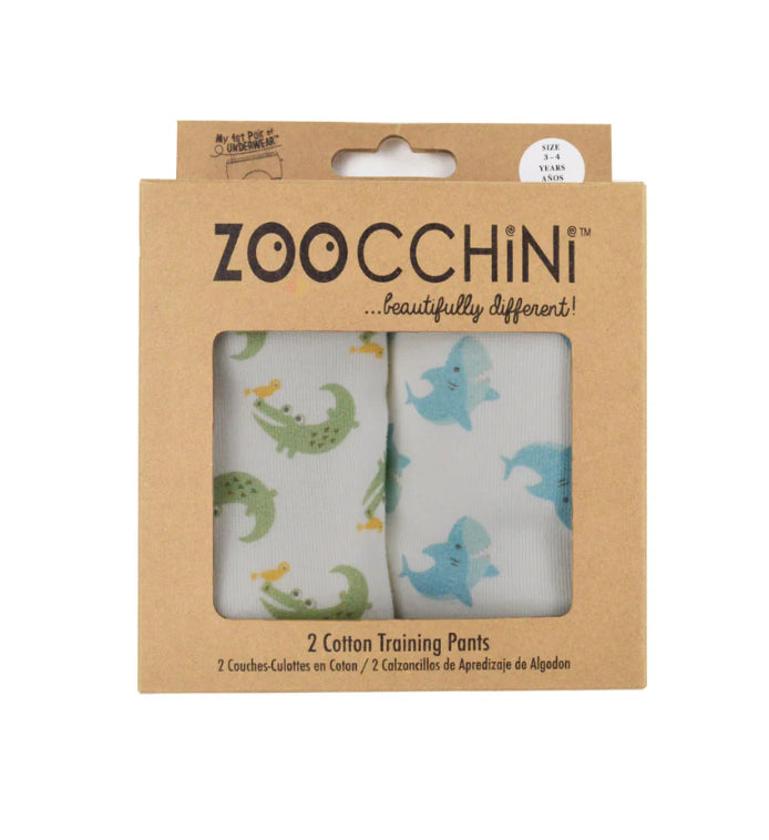 Alligator And Shark 2 Pack Training Pants-Zoocchini