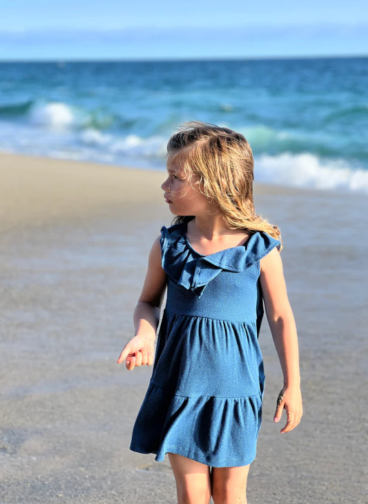 Navy Jenny Dress-Vignette Girl