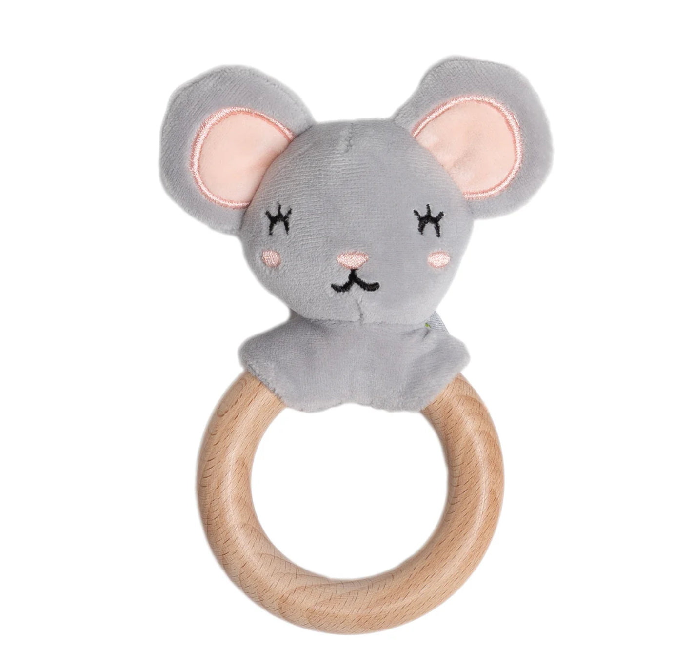 Mouse Wooden Teether-Pearhead