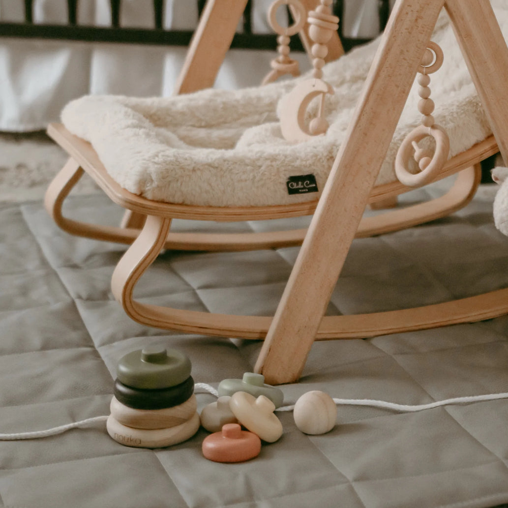 Wood and Silicone Stacker Tower-Noüka