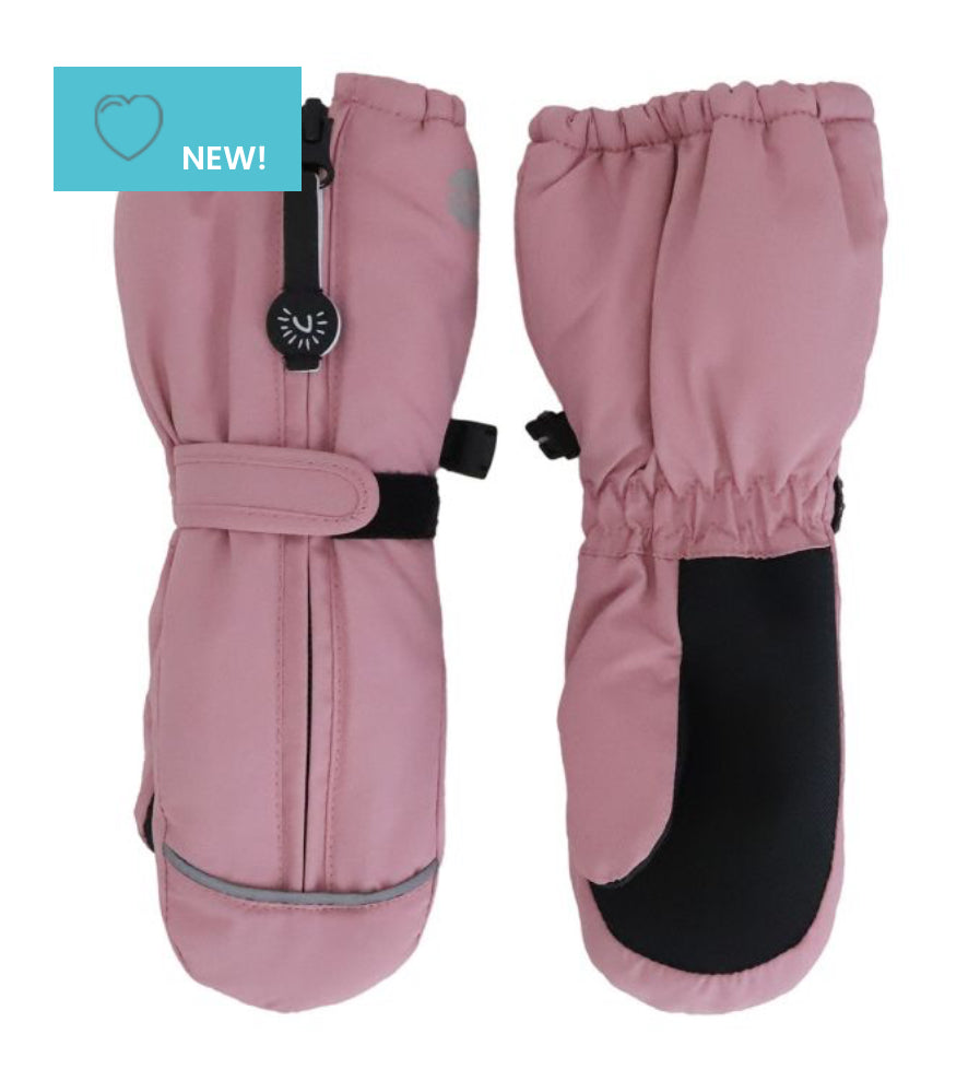 Zipper Front Waterproof Mitten (4 Colour Options)-Calikids