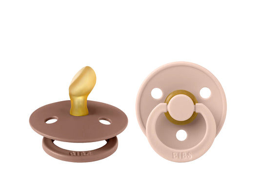 Natural Rubber 2 Pack Pacifier (Anatomical Nipple)-Bibs
