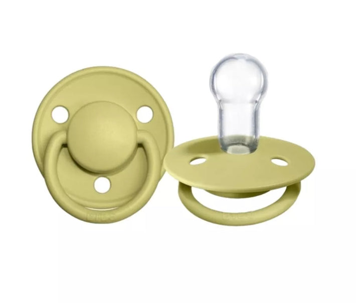 Natural Rubber 2 Pack Pacifiers Meadow (Round Nipple)-BIBS