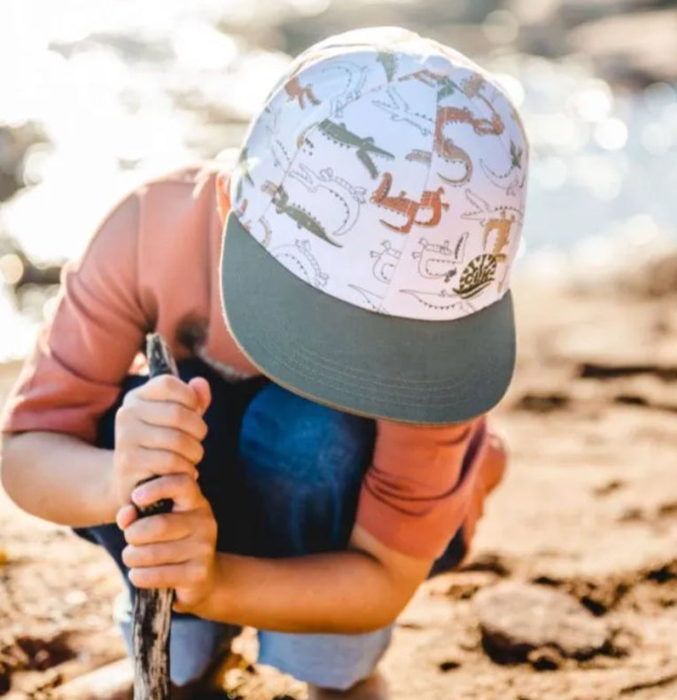 Army Green Dino Cap-Calikids