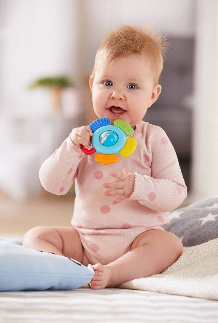 Blossom Baby Rattle & Teething Toy-Haba