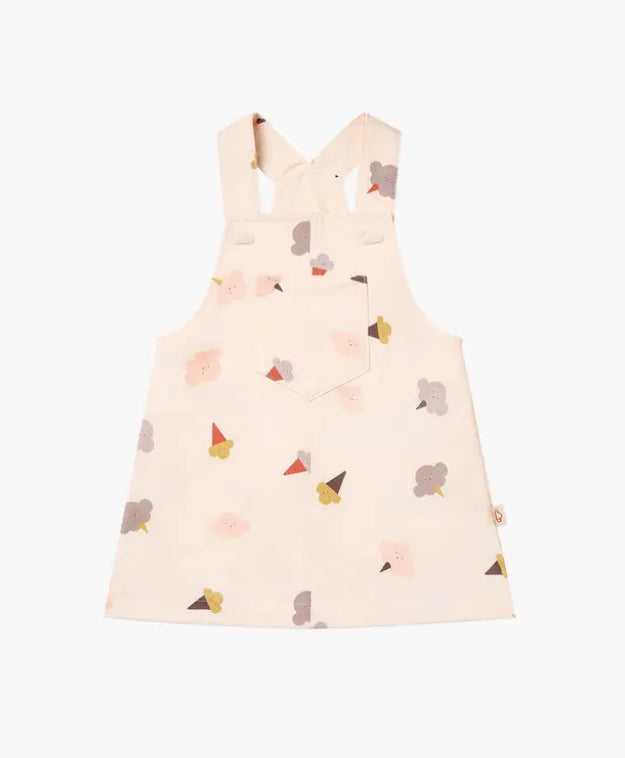 Cotton Overall Dress Dessert Sky-Petite Revery