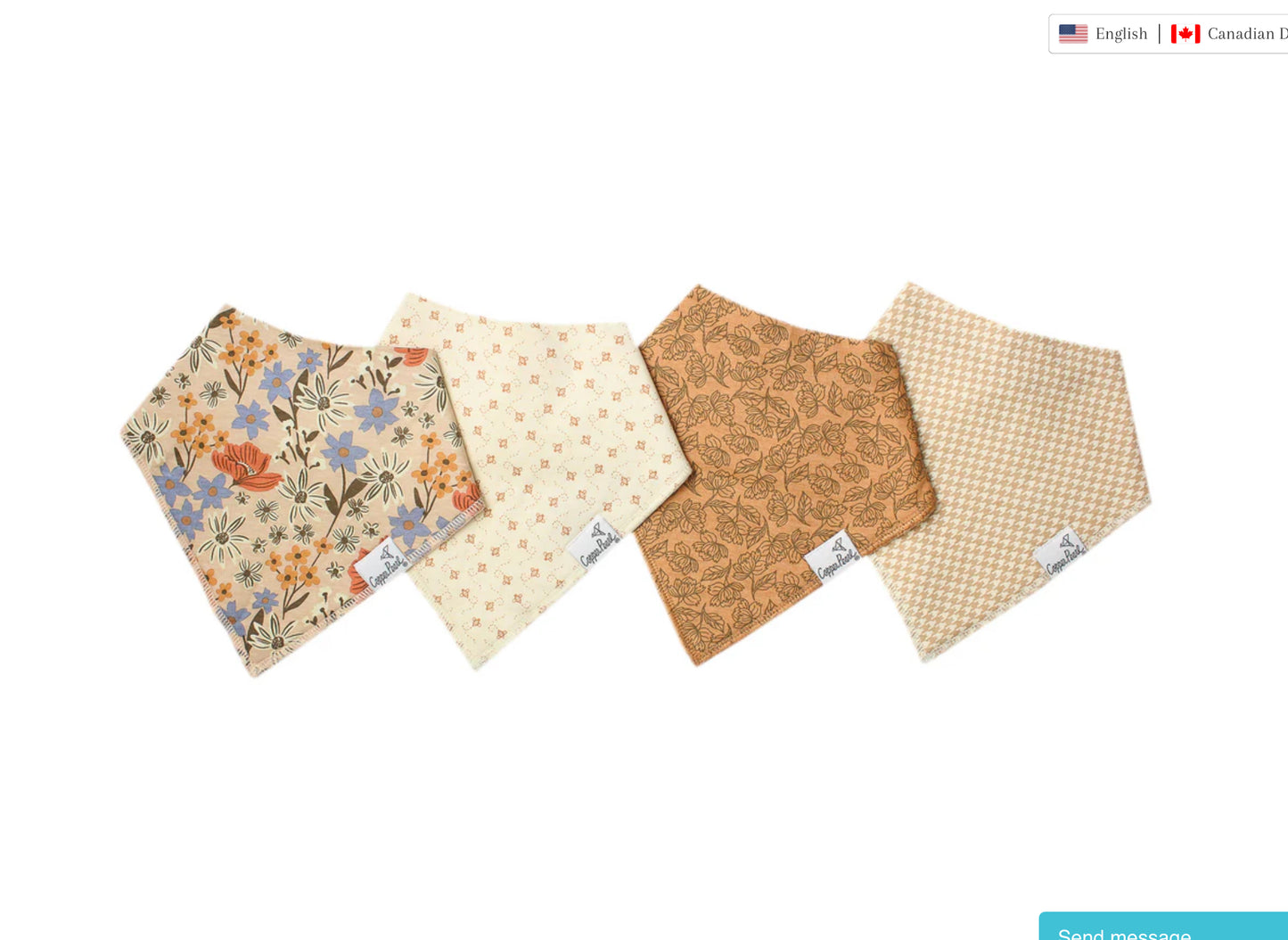 Eden Bibs 4 Pack-Copper Pearl