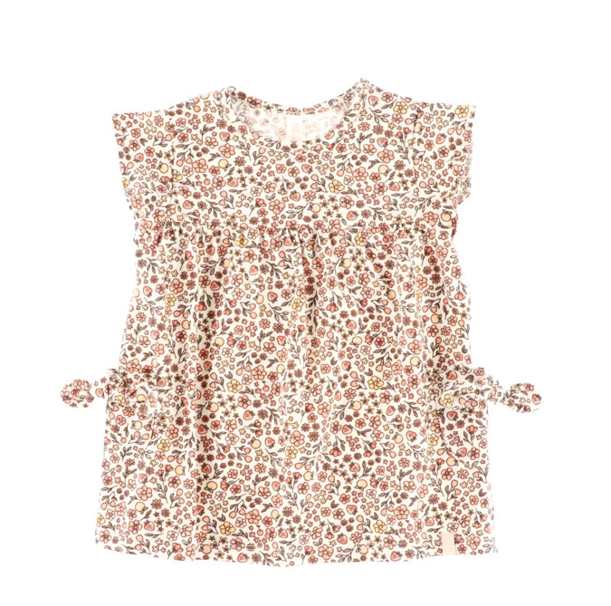 Girls Ivory Two Piece T-Shirt Set-Nano