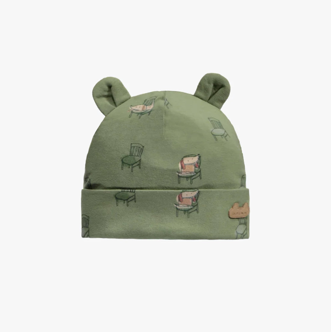 Green Ear Hats (2 Style Options) In Organic Jersey Cotton-Souris Mini