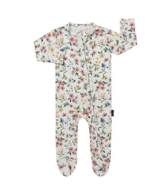Spring Meadows Footed Zipper Sleeper-Belan.J