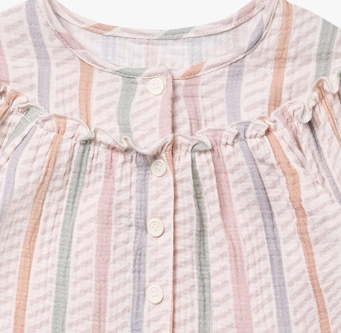 Caramel Stripes Blouse-Petite Revery