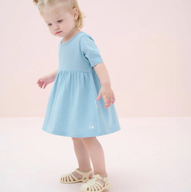 Meadow Green Bamboo Jersey Dress-Nest Design