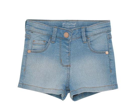 Girl Shorts Power Stretch Light Denim Collection Slim Fit-Minymo