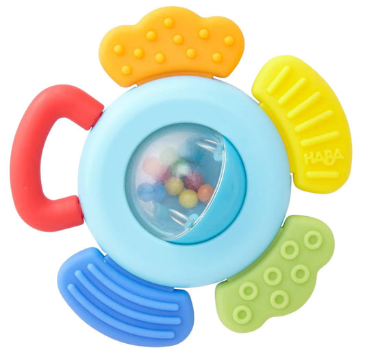 Blossom Baby Rattle & Teething Toy-Haba