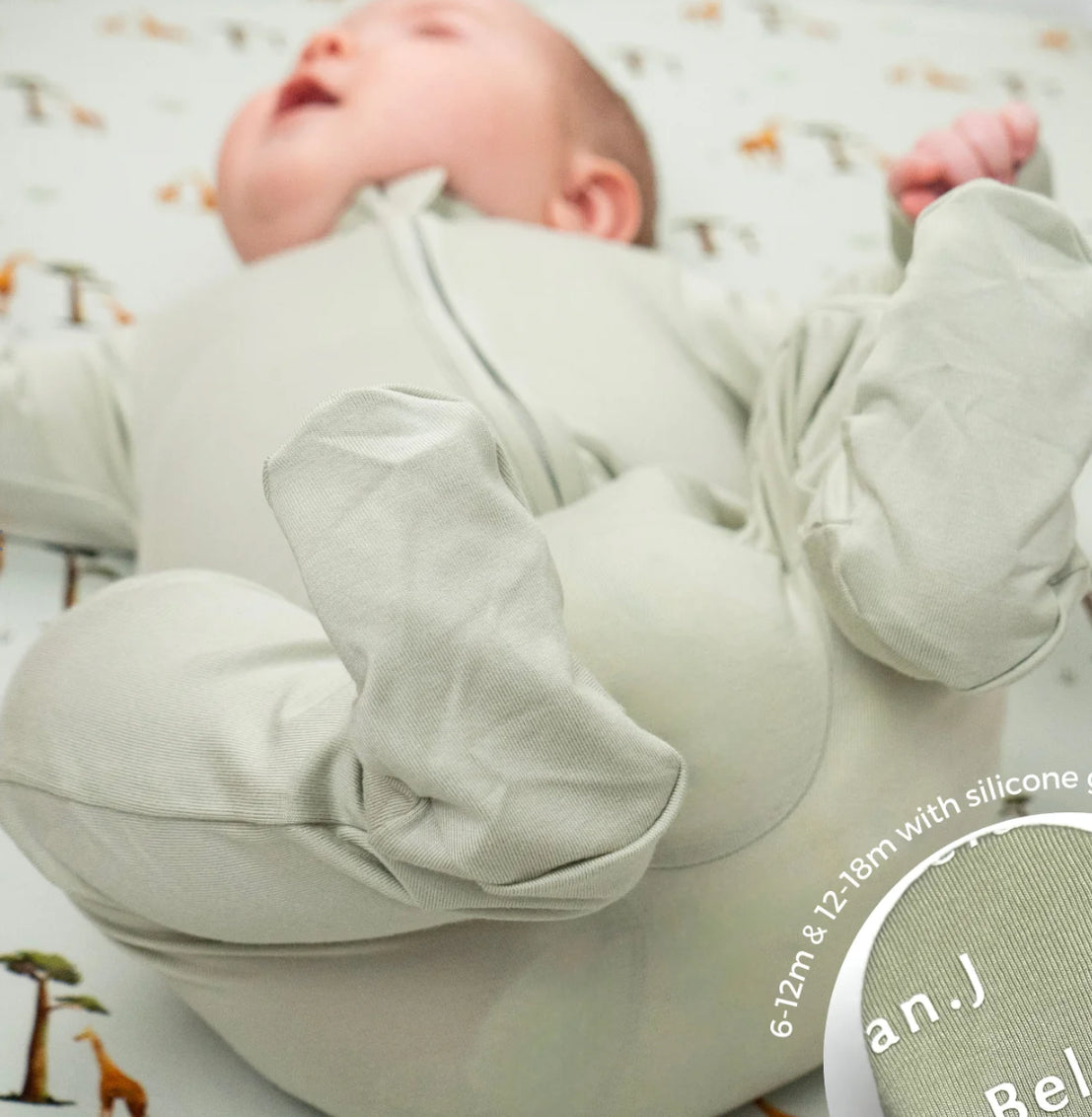 Sage Footed Zipper Sleeper-Belan.J
