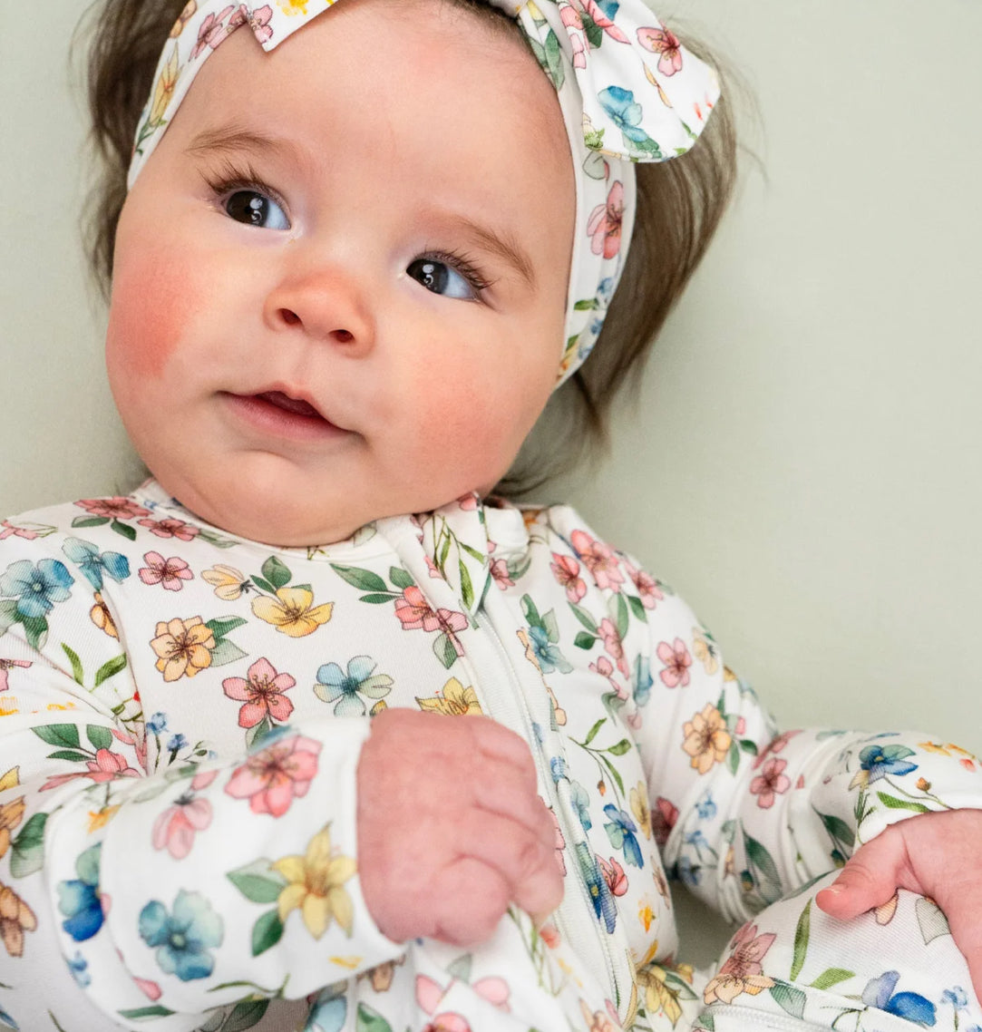 Spring Meadows Footed Zipper Sleeper-Belan.J