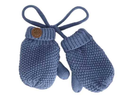 Cotton Lined Knit Mittens-Calikids