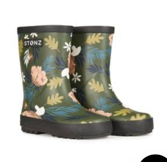 Floral rain boots, girl rain boots