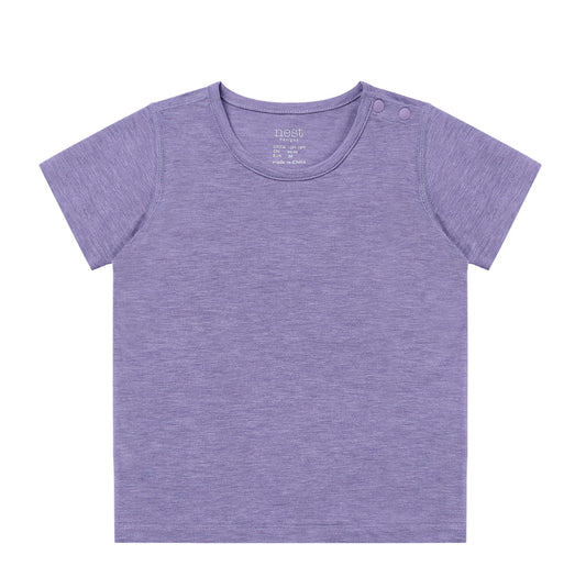 Violet Blooms Bamboo Jersey Short Sleeve T-Shirt-Nest Designs