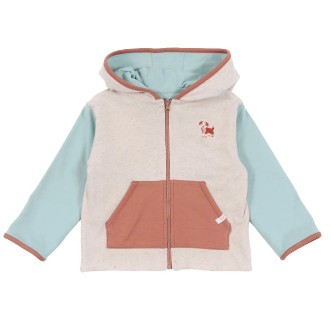 Beige Reversible Hooded Jacket-Nano