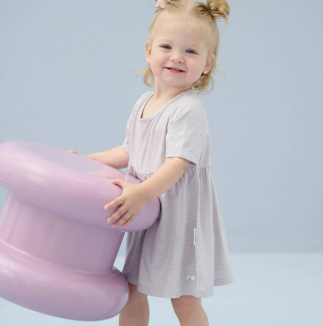 Violet Blooms Bamboo Jersey Dress-Nest Design