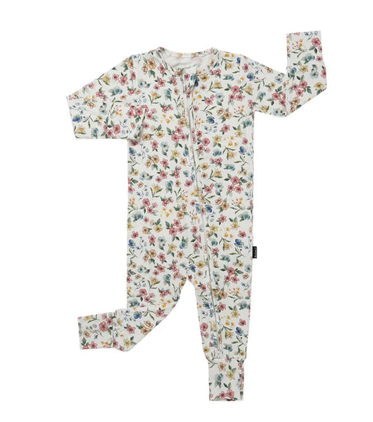 Spring Meadows Footless Sleeper with Fold-over Cuffs-Belan.J