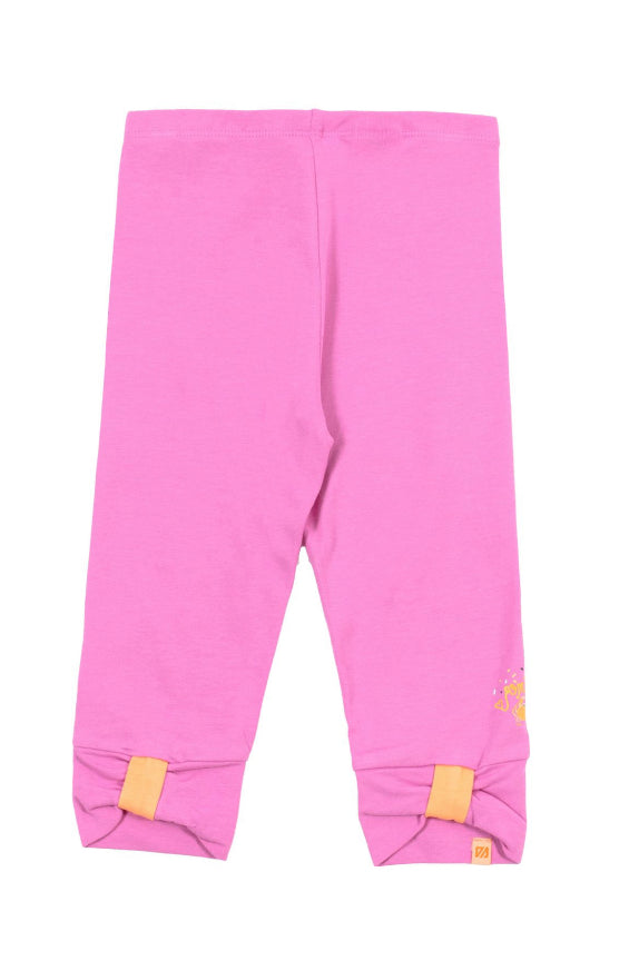 Pink 3/4 Cotton Leggings-Nano