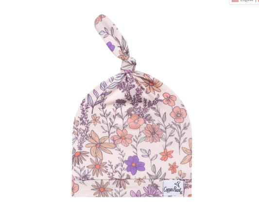Flora Top Knot Hat-Copper Pearl