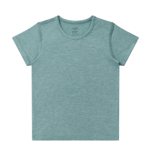 Meadow Green Bamboo Jersey Short Sleeve T-Shirt-Nest Designs