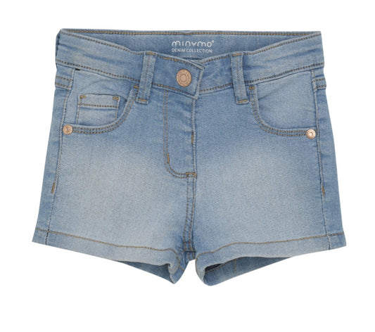 Girl Shorts Power Stretch Light Denim Collection-Minymo