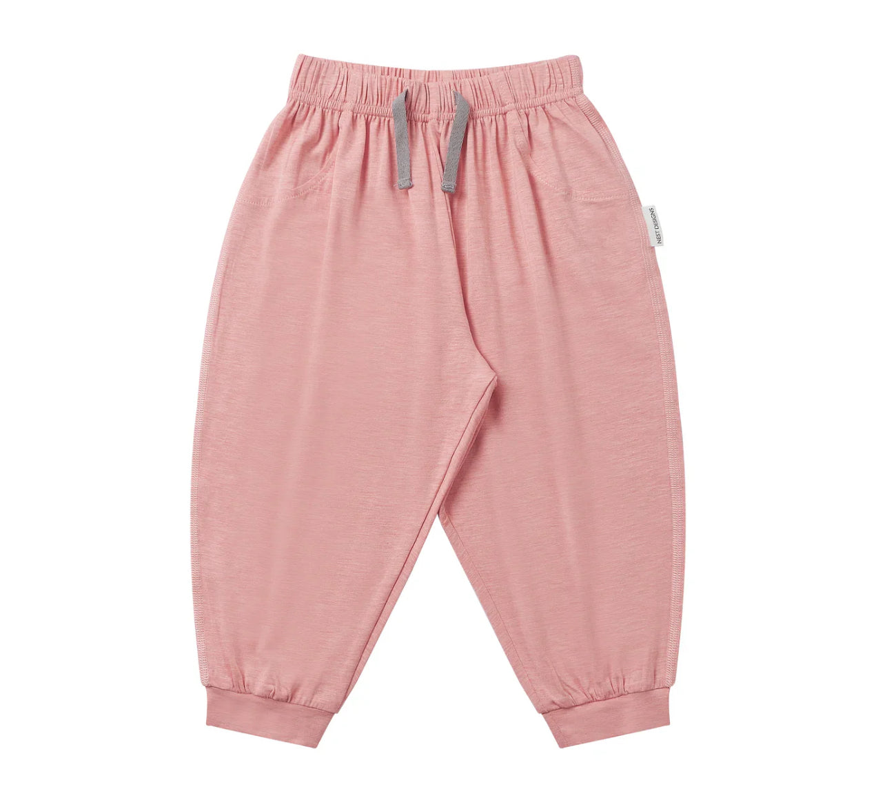 Pink Sunset Bamboo Jersey Harem Pants-Nest Designs