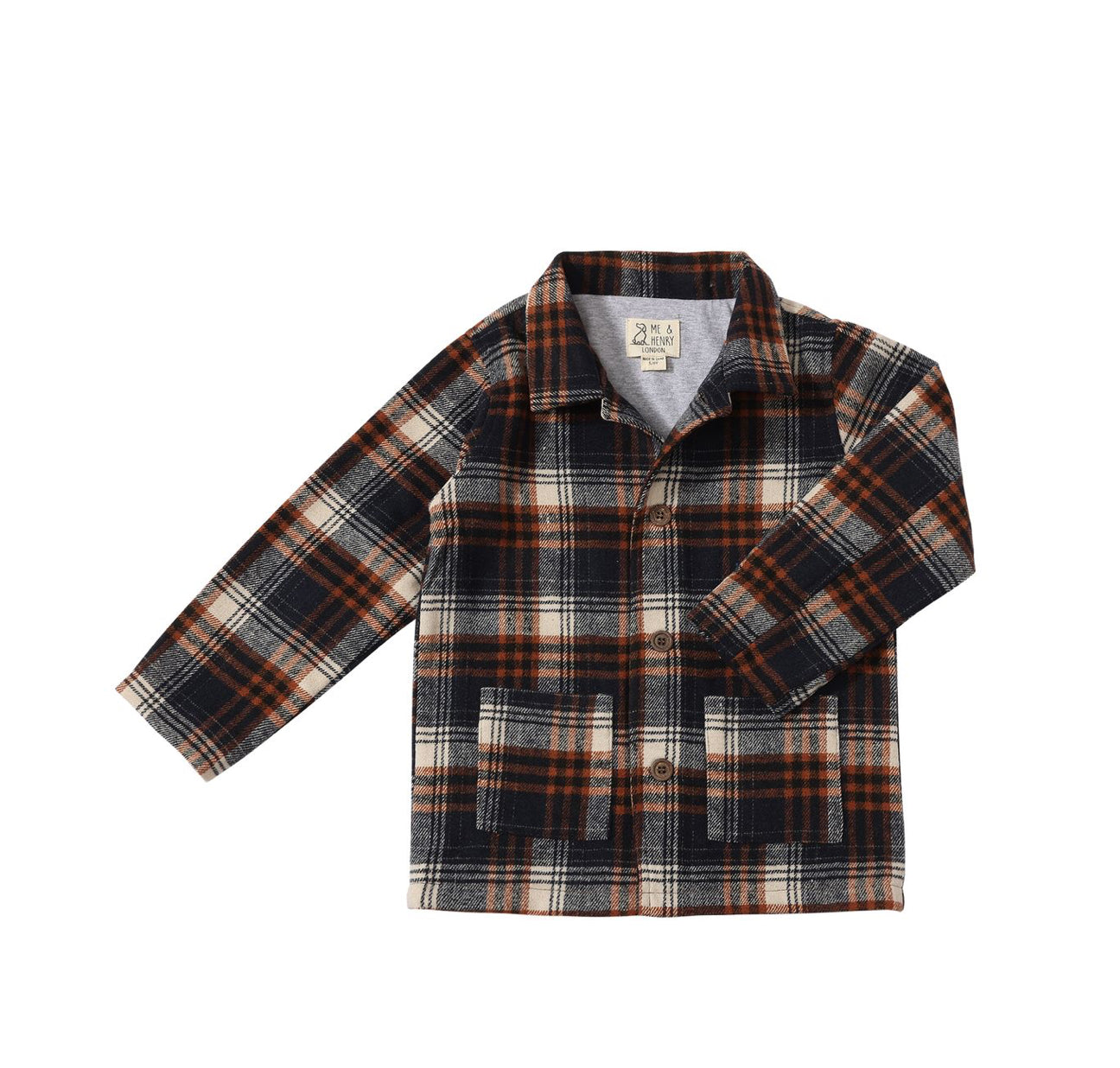 Navy Plaid Shacket - Me and Henry