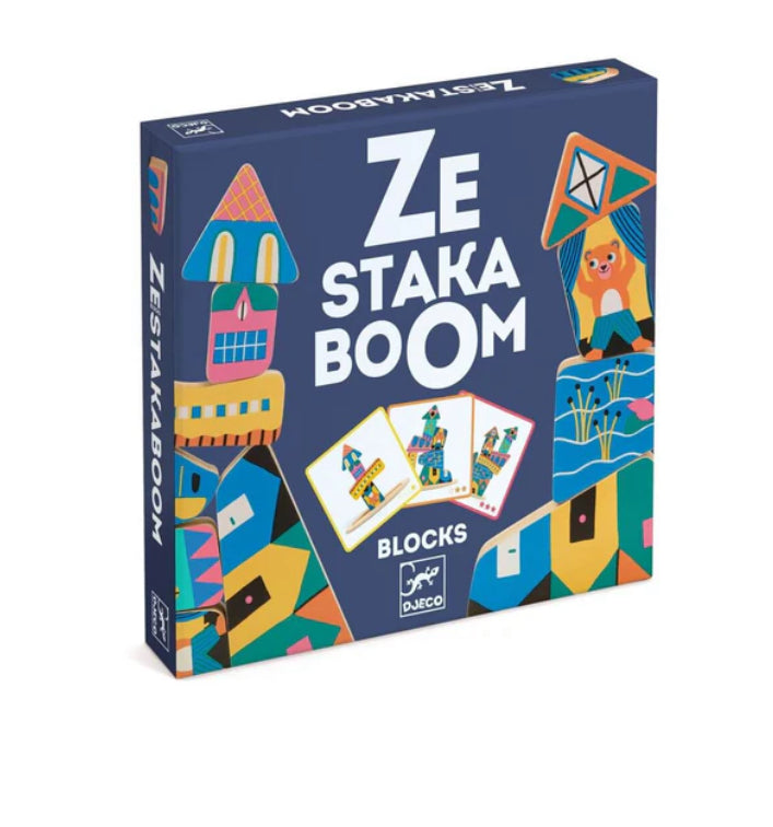 ZE Staka Boom Card Block Toy-DJECO