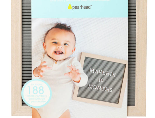 Announcement Sign Natural Letterboard Set-Pearhead