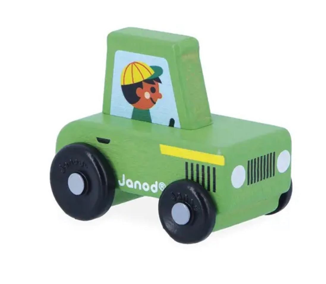 Janod Wooden vehicles -3 Styles
