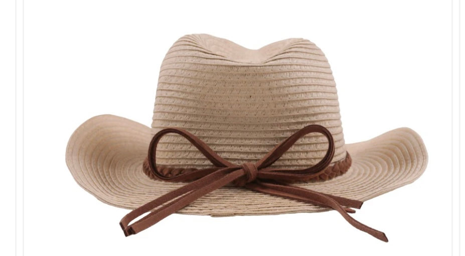 Straw Beige Cowboy Hat-Nano