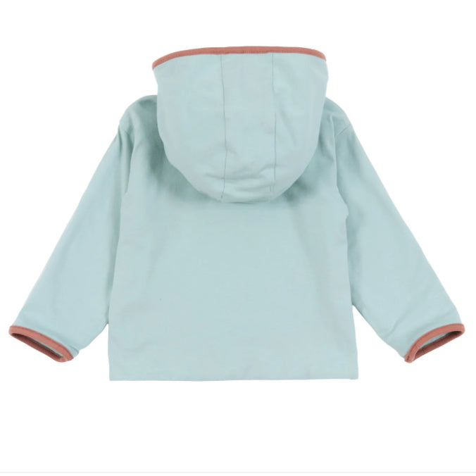Beige Reversible Hooded Jacket-Nano