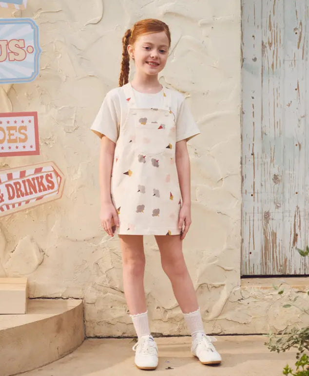 Cotton Overall Dress Dessert Sky-Petite Revery