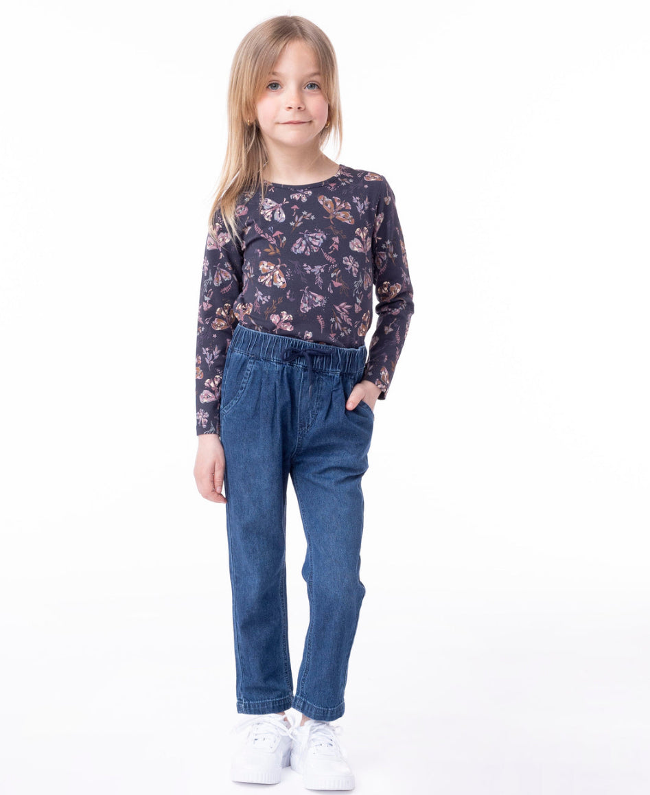 Girls Butterfly Long Sleeve T Shirt-Nano