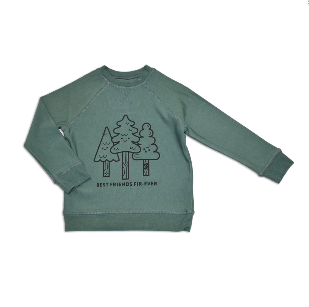 bamboo fleece, bamboo sweatshirt, boys sweater, green sweatshirt 