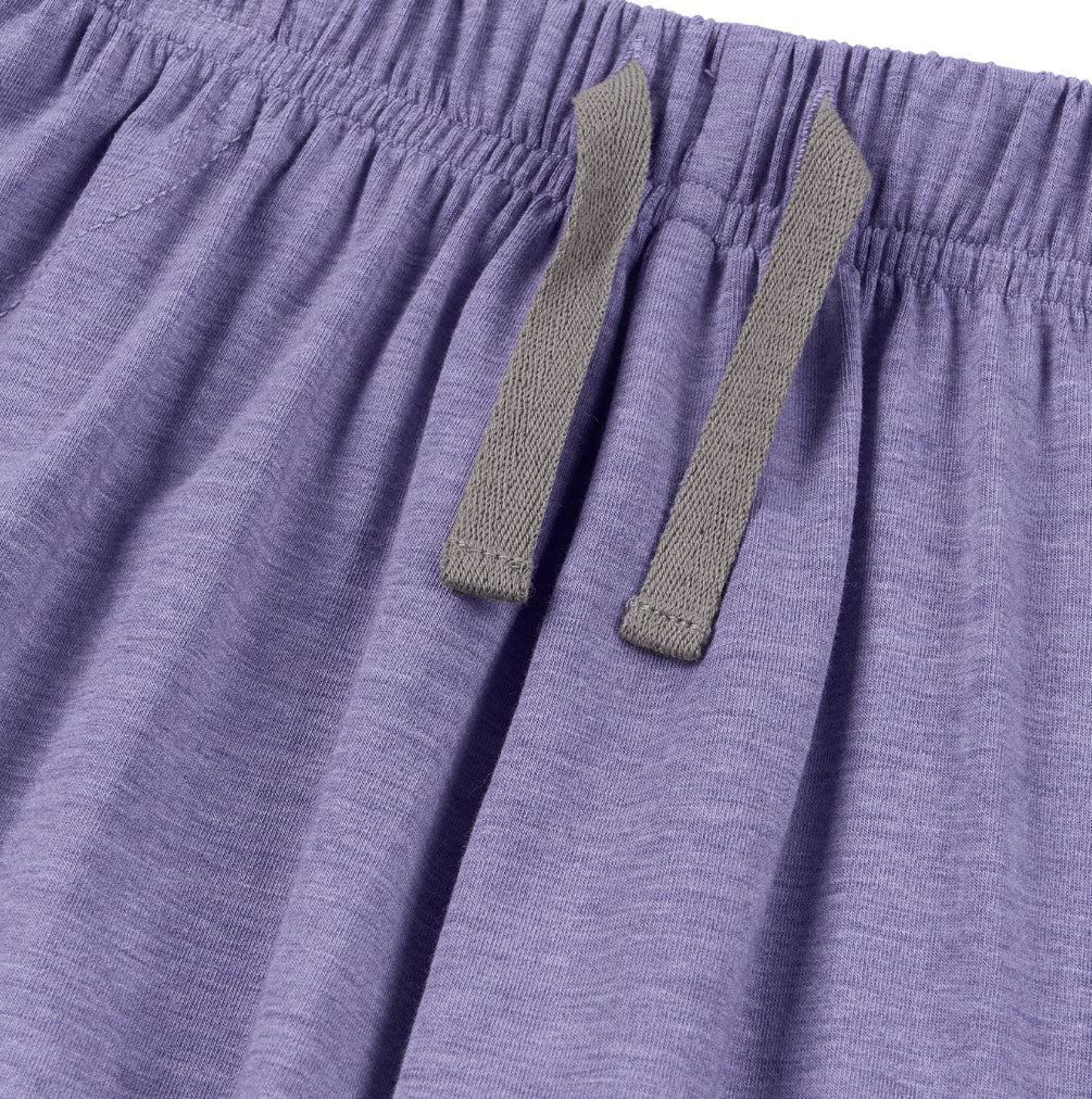 Violet Blooms Bamboo Jersey Harem Pants-Nest Designs