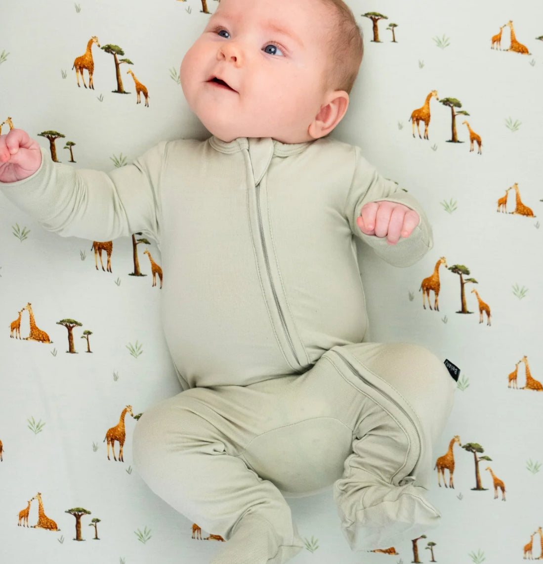 Sage Footed Zipper Sleeper-Belan.J