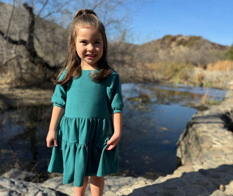 Teal Alice Dress-Vignette Girls
