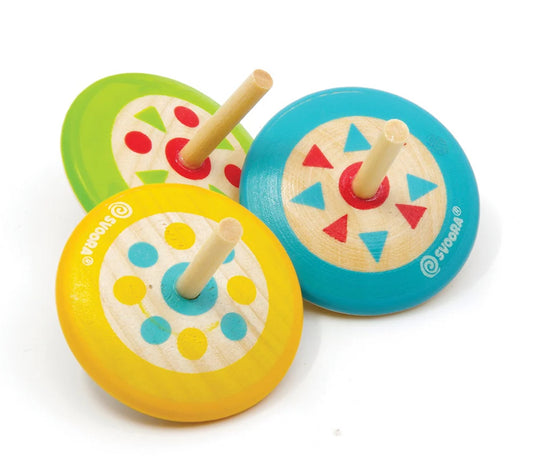 Svoora Wooden Spinning Tops