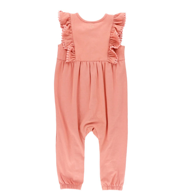 Baby Girls Pink Romper With Cowgirl Boot-Nano