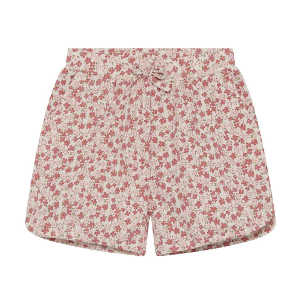 Organic Knit Mini Daisies Shorts-MinyMo