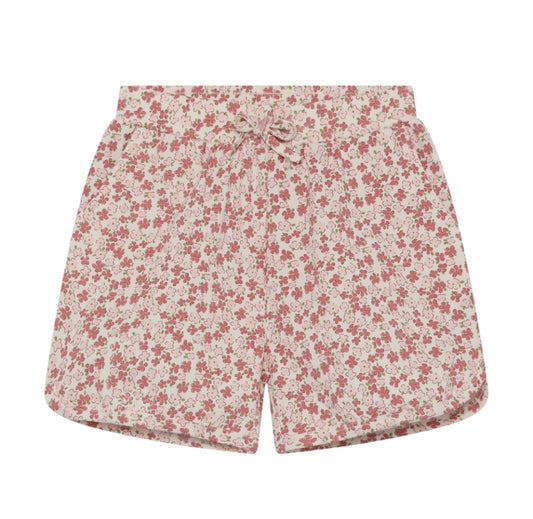 Organic Knit Mini Daisies Shorts-MinyMo