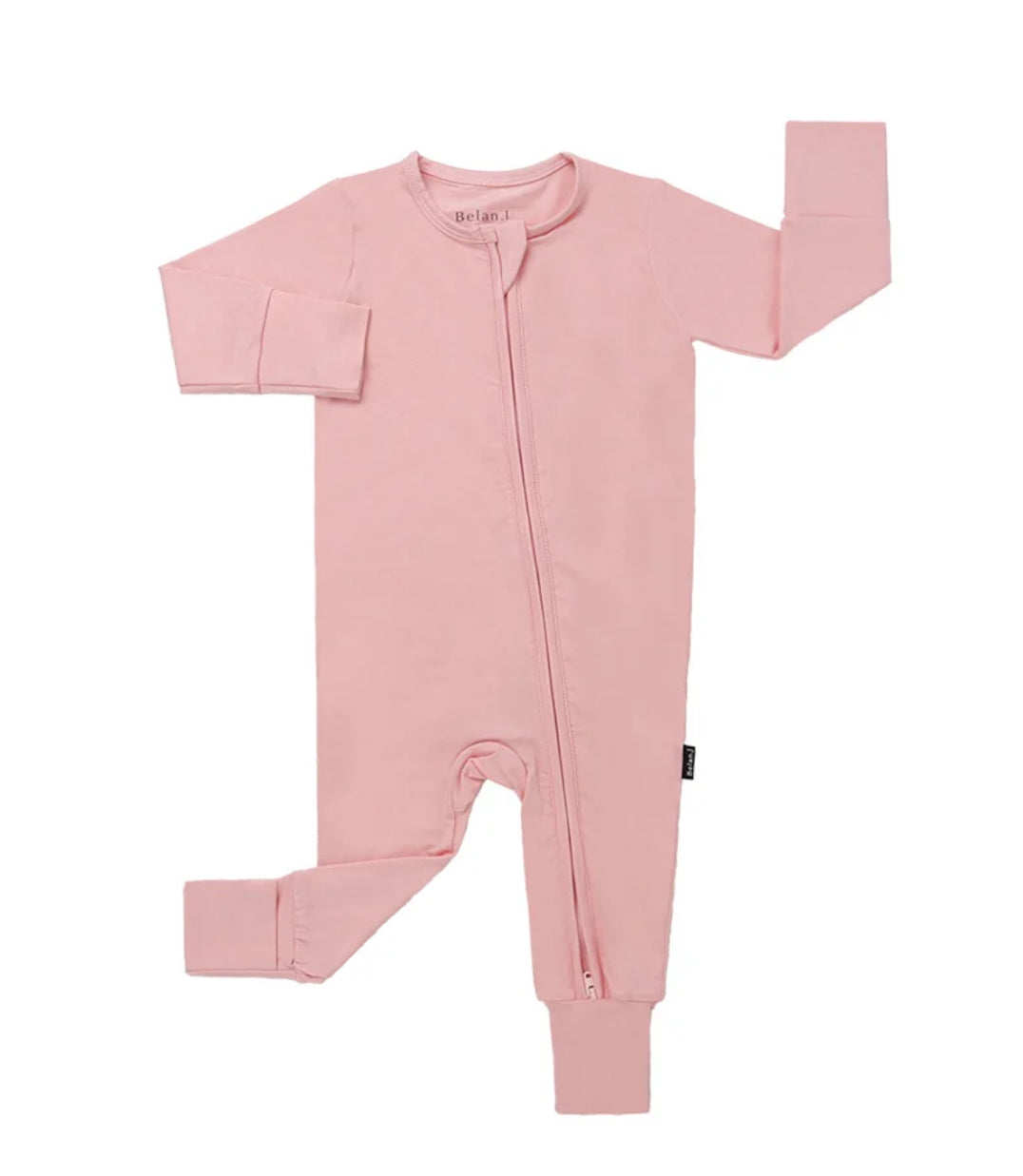 Crystal Rose Footless Sleeper with Fold-over Cuffs-Belan.J