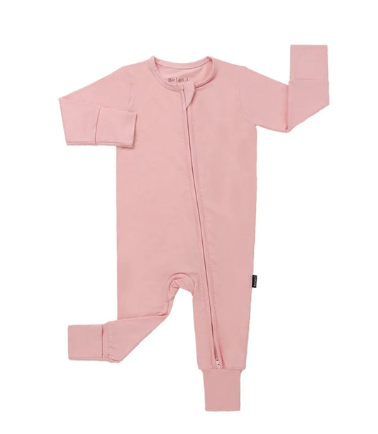 Crystal Rose Footless Sleeper with Fold-over Cuffs-Belan.J